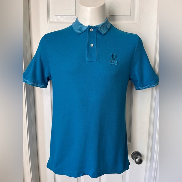 Mens Psycho Bunny SS Polo Shirt Size 5 Medium - Picture 5 of 9
